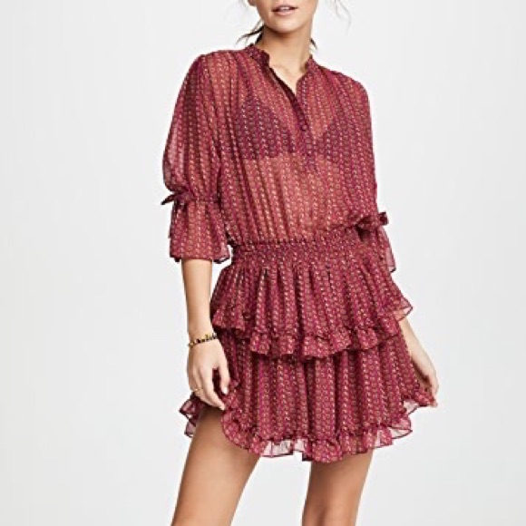 Misa Los Angeles Inge Ruffle Mini Dress